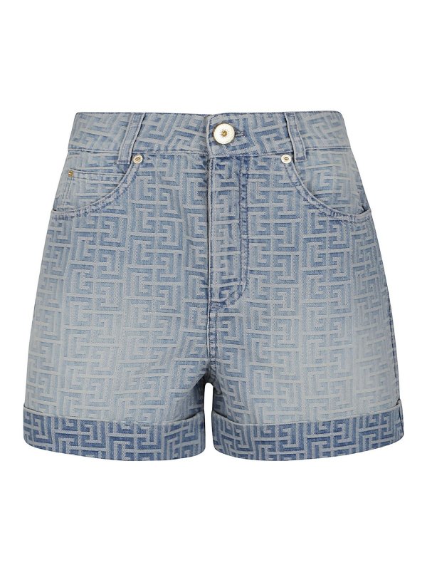 Balmain: トラウザーショーツ - ショートパンツ - ライトベージュ