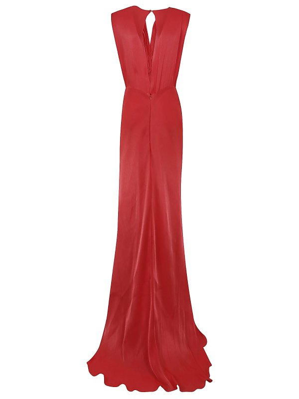 COSTALLEROS: ニーレングスドレス online - 膝丈ドレス - サンゴ