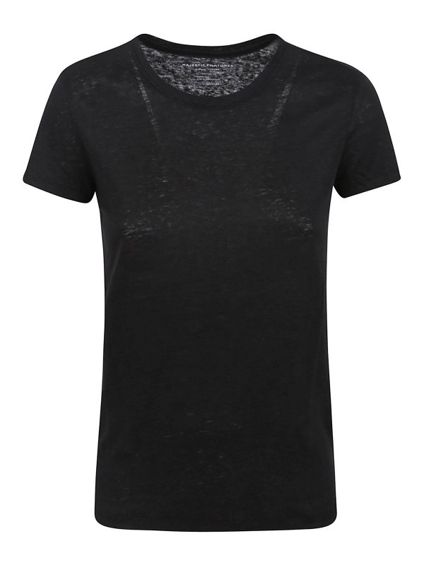 MAJESTIC - FILATURES DU LION: t-shirts - Round neck t-shirt