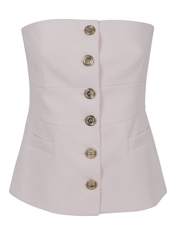 Pinko: Tops y camisetas sin mangas - Top - Rosado