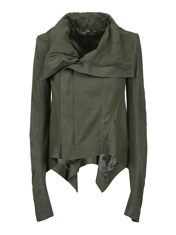 RICK OWENS: leather jacket - Leather jacket