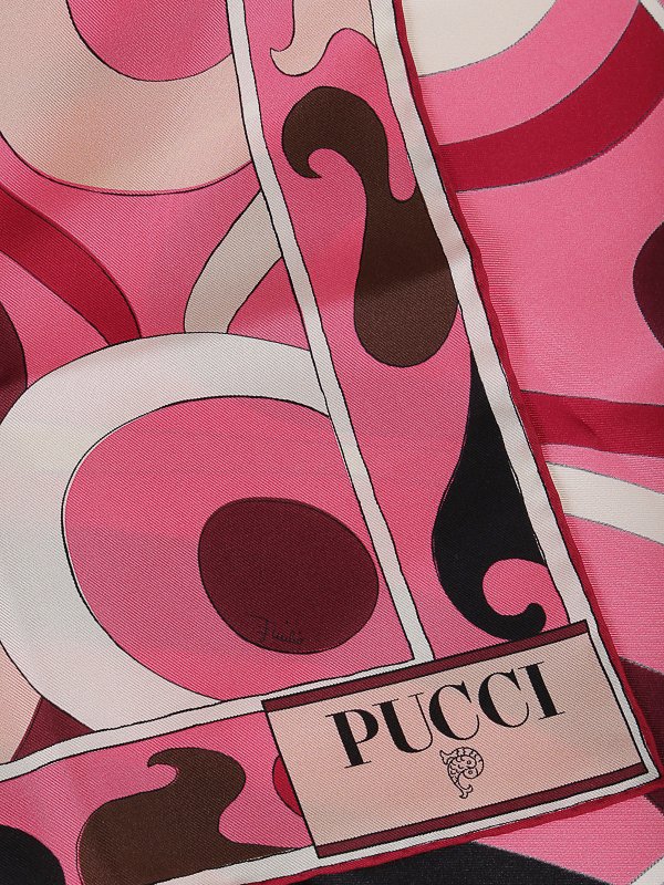 EMILIO PUCCI: sciarpe e foulard online - Sciarpa - twill di seta