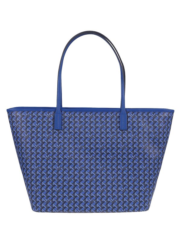 TORY BURCH: totes bags online - Coated canvas zip tote