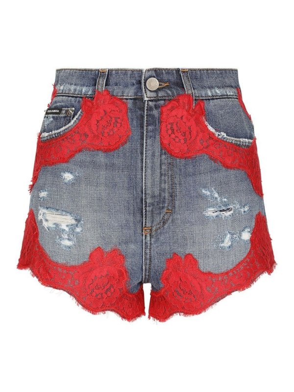 DOLCE & GABBANA: Shorts - Short - Clair Délavé