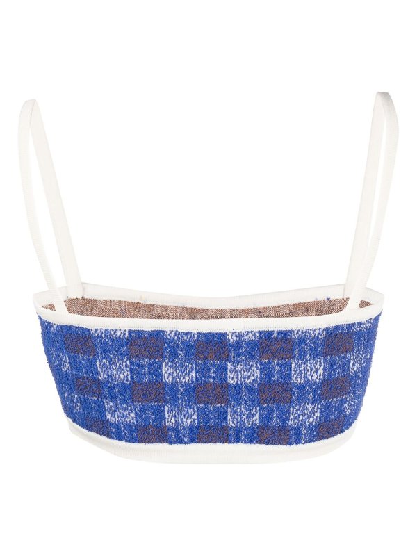 DRUMOHR: Tops & Tank tops online - Checked crop top