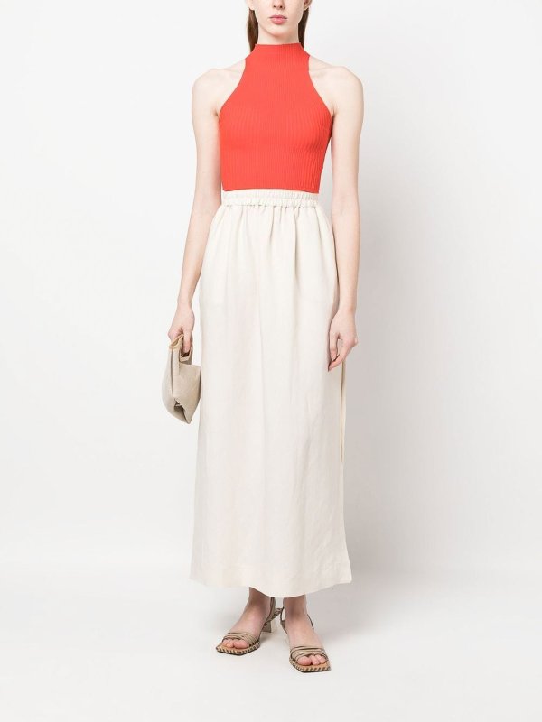 PATRIZIA PEPE: ニーレングススカート＆ミディ丈 online - 膝丈/ミディスカート - ライトベージュ