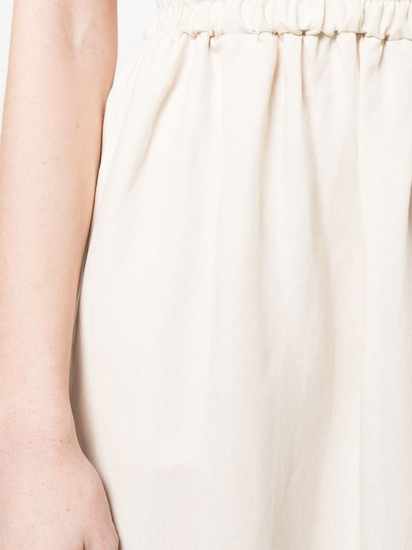 膝丈/ミディスカート - ライトベージュ shop online: PATRIZIA PEPE