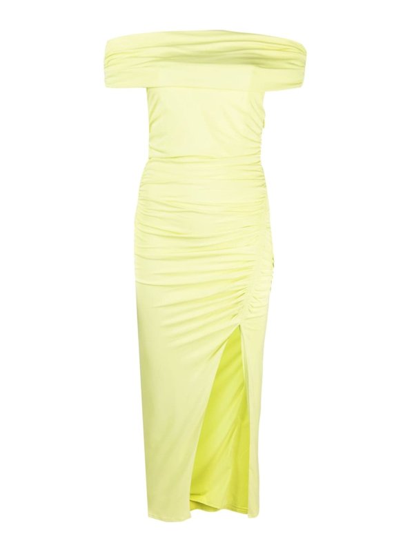 Self Portrait: Knielange Kleider - Knielanges Kleid - Grün