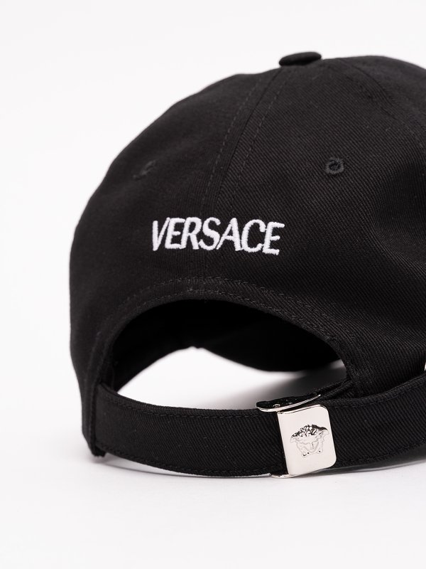 iKRIX VERSACE: hats & caps - `versace` embroidered baseball cap