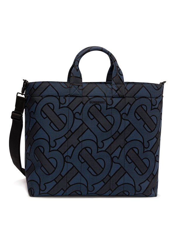 BURBERRY: Handtaschen - Shopper - Dunkelblau