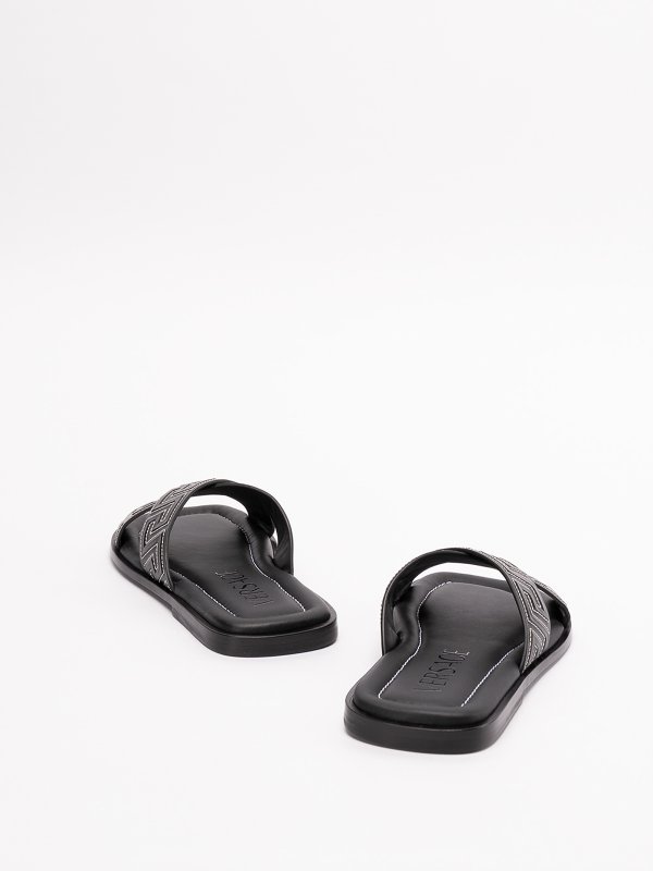 iKRIX VERSACE: flat shoes - Greca flat sandals