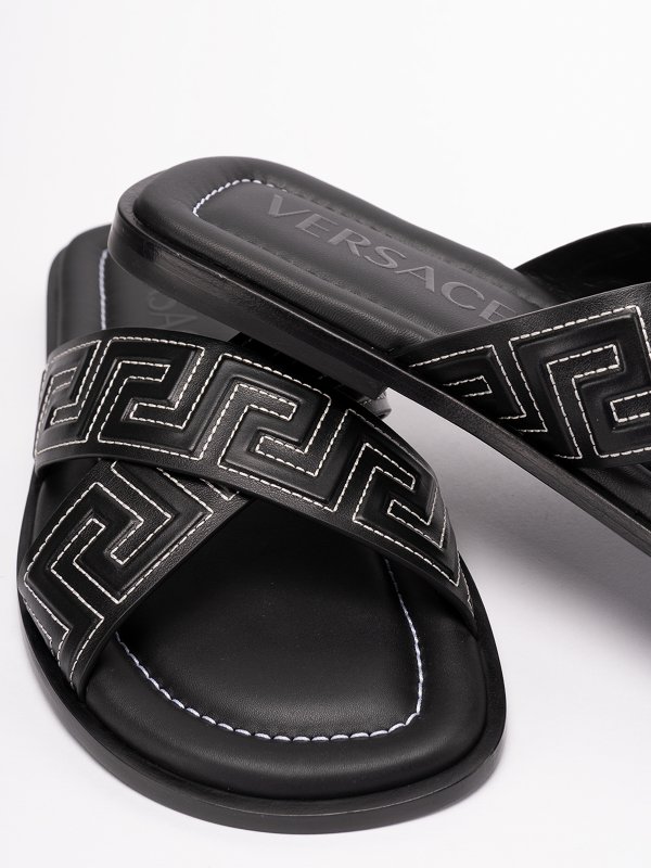VERSACE buy online Greca flat sandals