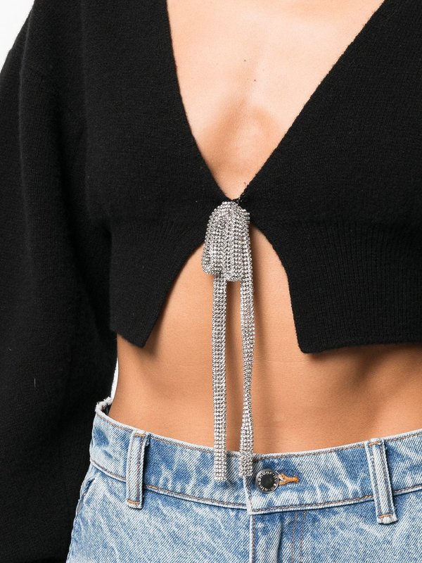 iKRIX ALEXANDER WANG: Strickpullover mit Rundhalsausschnitt - Rundhalspullover - Schwarz