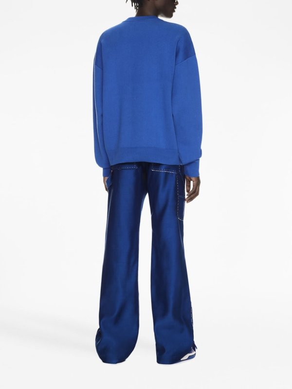 OFF-WHITE buy online Rundhalspullover - Blau