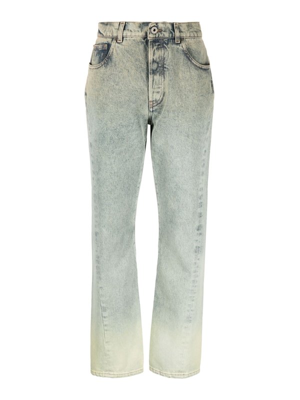 OFF-WHITE: ストレートジーンズ - ストレートジーンズ - ブルー