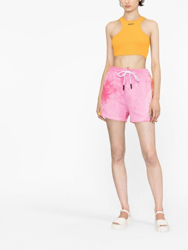 Shorts - Orange shop online: Palm Angels