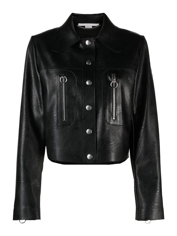 STELLA McCARTNEY: leather jacket - leather
