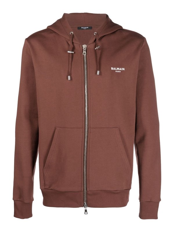 Balmain: Sweatshirts und Pullover - Sweatshirt - Braun