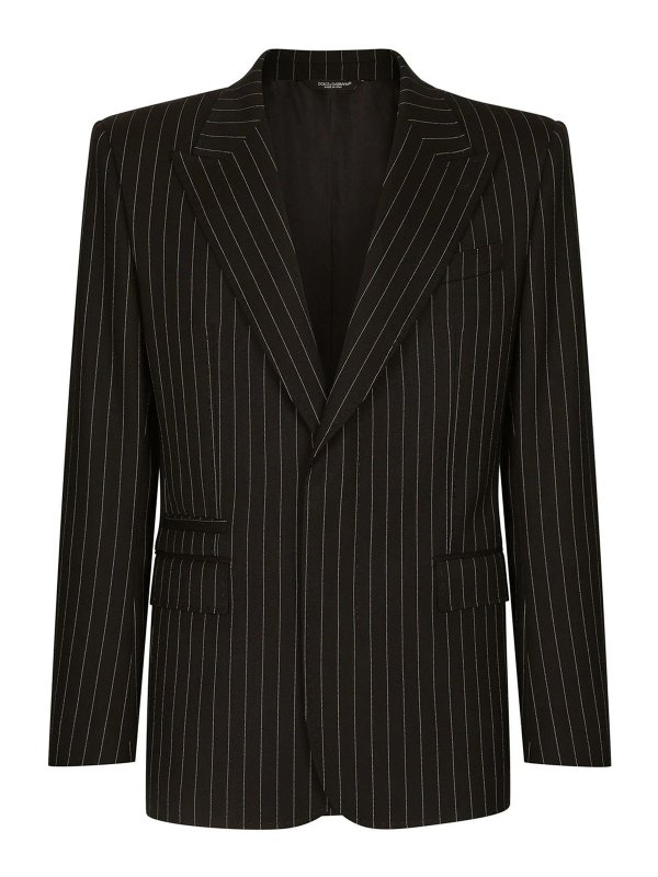DOLCE & GABBANA: Blazer - Blazer - Negro