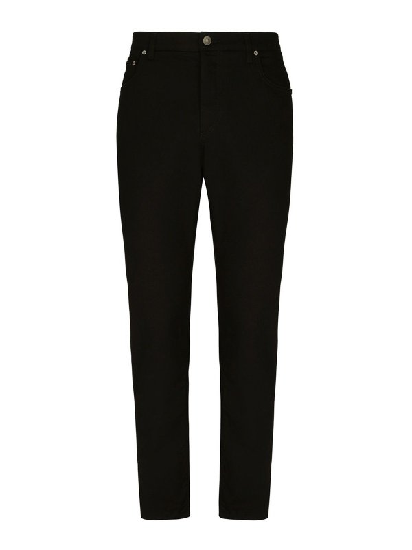 DOLCE & GABBANA: Straight Leg Jeans - Straight Leg Jeans - Schwarz
