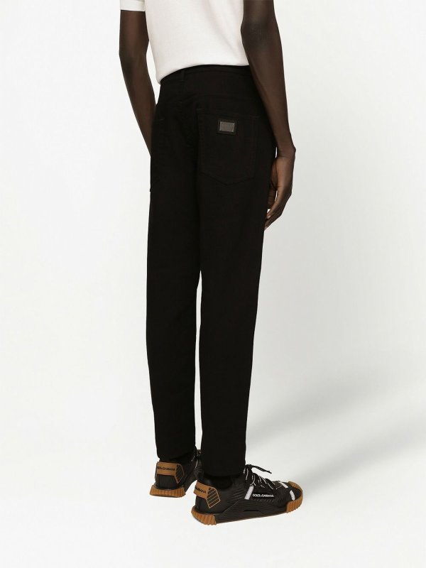 DOLCE & GABBANA: Straight Leg Jeans online - Straight Leg Jeans - Schwarz