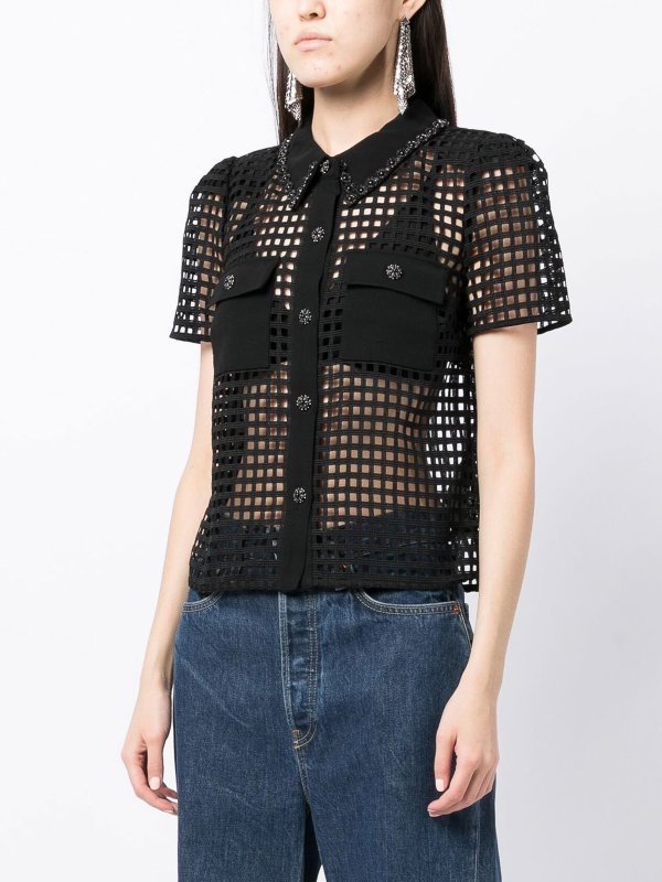 shirts shop online: Self Portrait