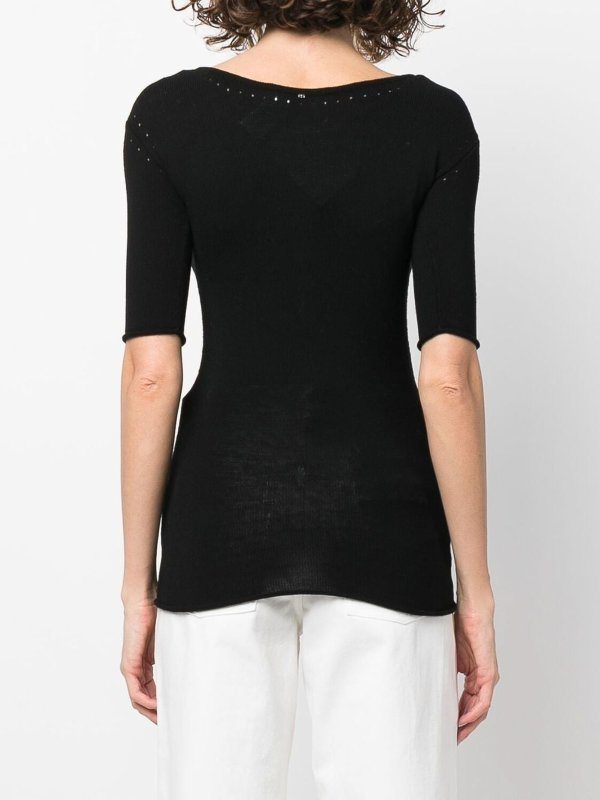 SPORTMAX: クルーネック online - クルーネック - 黒