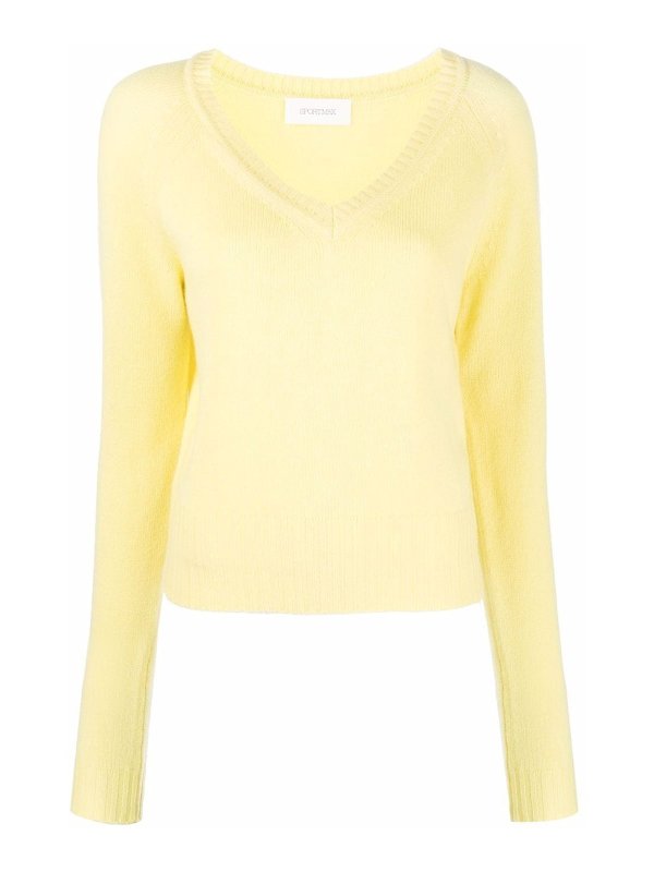 SPORTMAX: クルーネック - クルーネック - イエロー