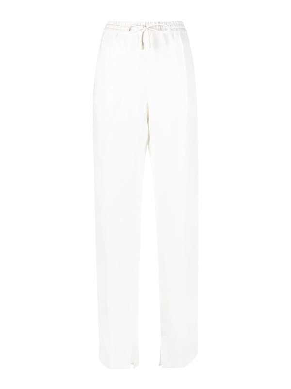 SPORTMAX: ストレートジーンズ - ストレートジーンズ - 白