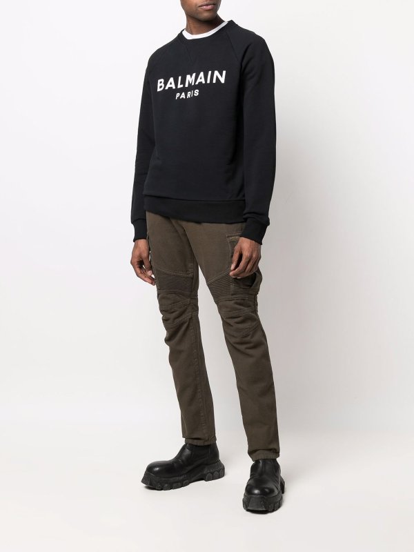 iKRIX Balmain: Pull col rond - Pull Col Rond - Noir