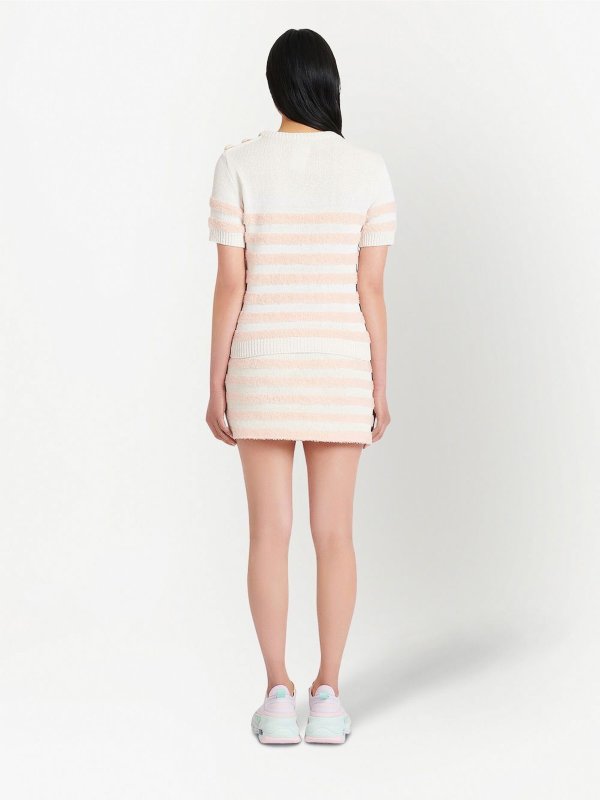 Pull Col Rond - Blanc shop online: Balmain