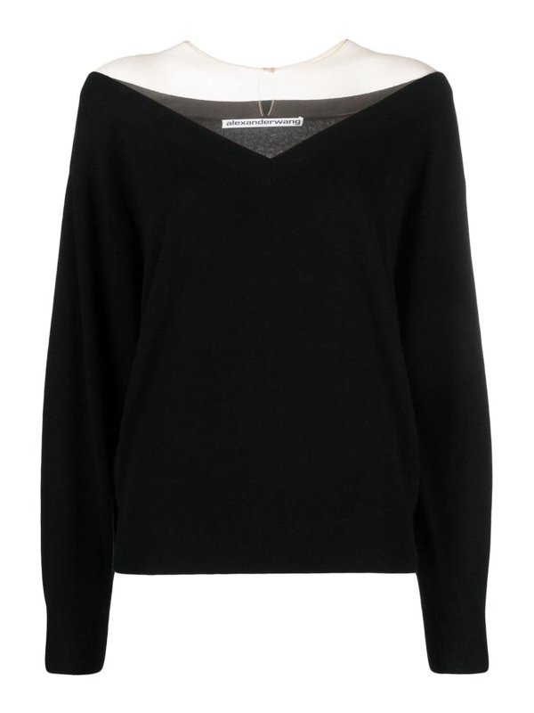 ALEXANDER WANG: maglia collo rotondo - girocollo