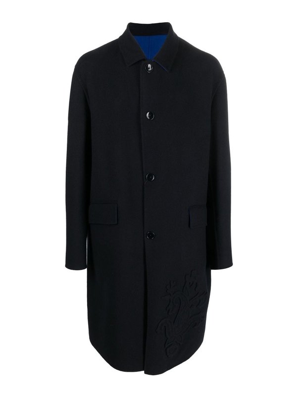 ETRO: Abrigos semilargos - Abrigo Midi - Azul