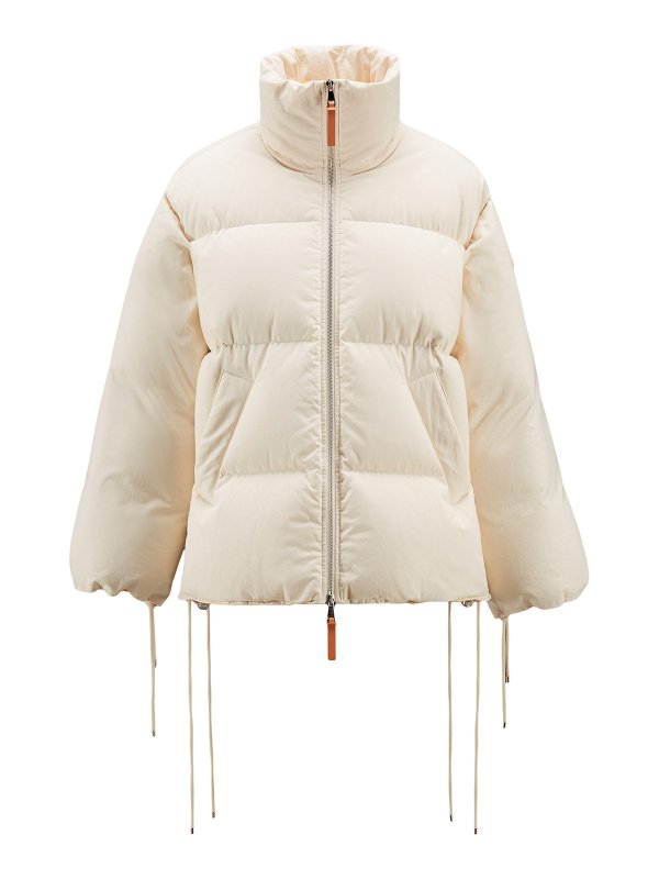 MONCLER: ダウン・ハイテクジャケット - ダウンジャケット - 白
