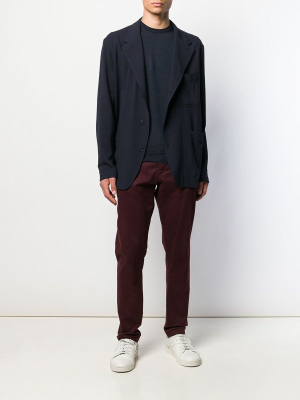 ZANONE: Pull col rond online - Pull Col Rond - Bleu