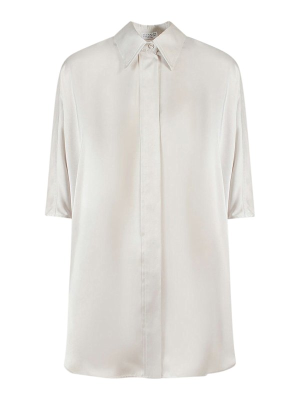 BRUNELLO CUCINELLI: シャツ - シャツ - 白