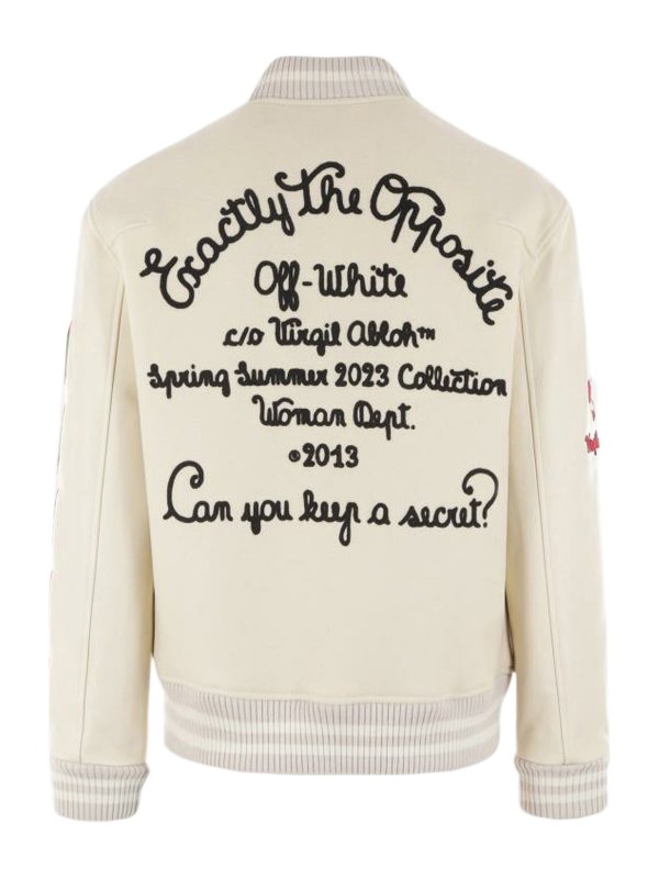 OFF-WHITE: ボンバージャケット online - ボンバージャケット - 白