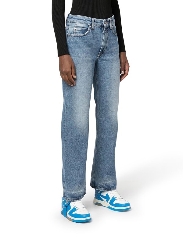 The Best Shops OFF-WHITE: Jeans à jambe droite - Jean Droit - Bleu Clair