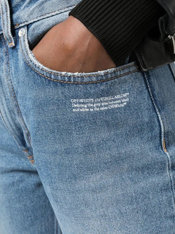 OFF-WHITE buy online Jean Droit - Bleu Clair