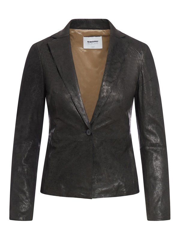 S.W.O.R.D 6.6.44: レザージャケット - レザージャケット - 黒