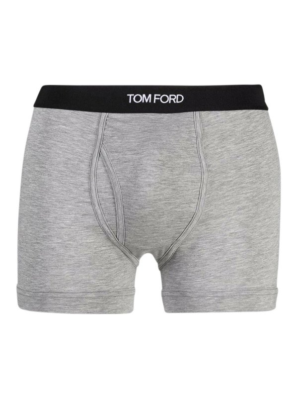 TOM FORD: Shorts de bain - Short De Bain - Gris