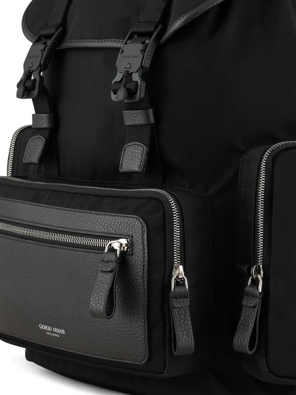 バックパック - 黒 shop online: GIORGIO ARMANI