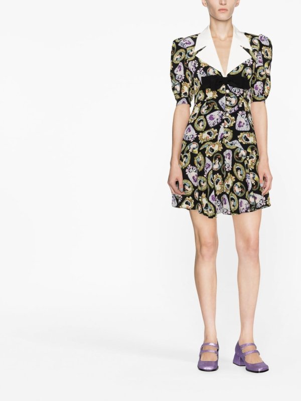 ショートドレス - 黒 shop online: ALESSANDRA RICH