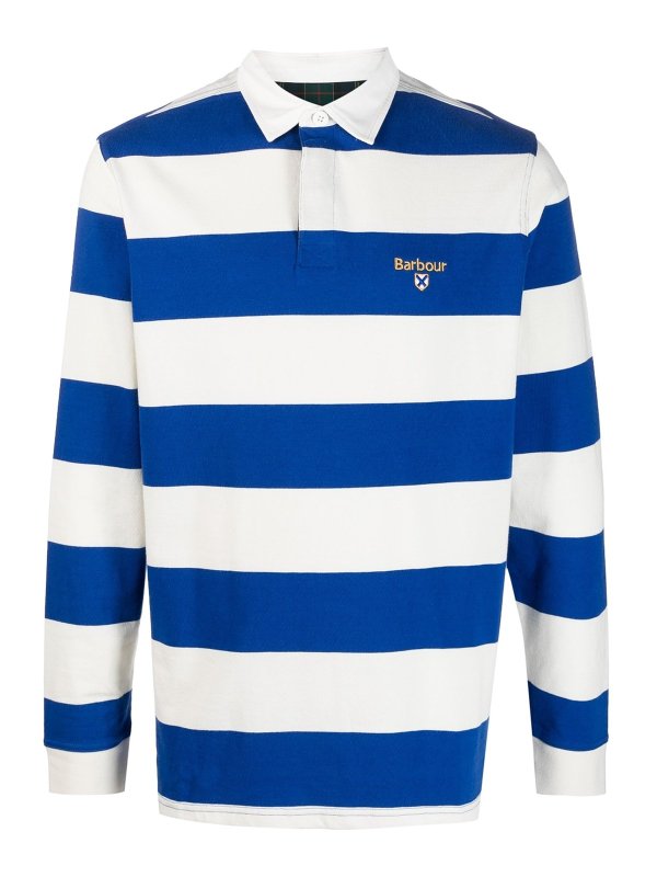 BARBOUR: polo shirts - Hollywell stripe rugby long sleeve polo shirt