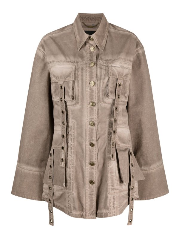 BLUMARINE: Chaquetas casual - Blazer - Marrón