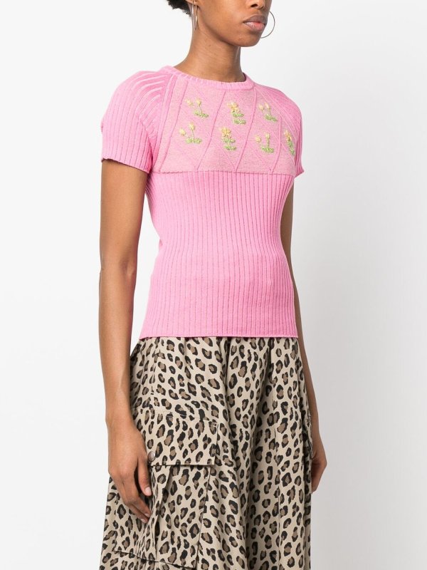 T-shirt in cotone ricamato shop online: CORMIO