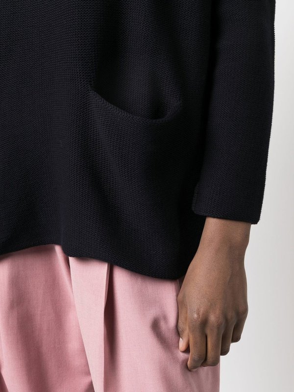 iKRIX DANIELA GREGIS: Suéteres con cuello pico - Suéter Cuello Redondo - Azul