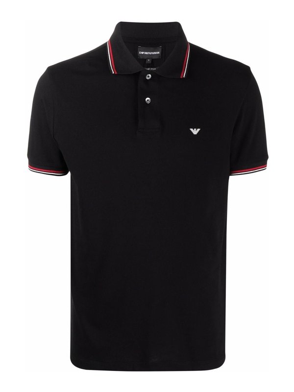 EMPORIO ARMANI: ポロシャツ - ポロシャツ - 黒