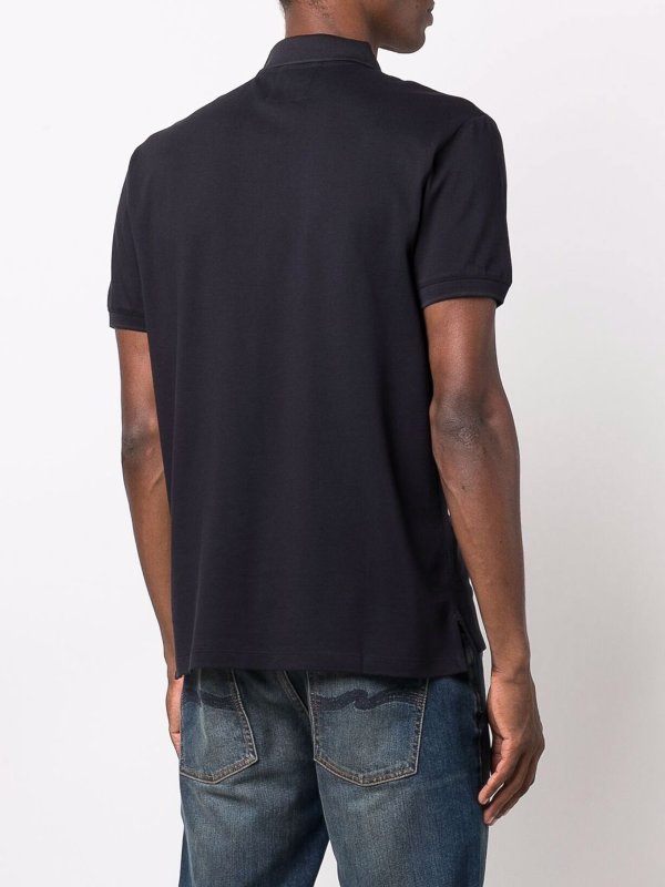 Logo cotton polo shirt shop online: EMPORIO ARMANI