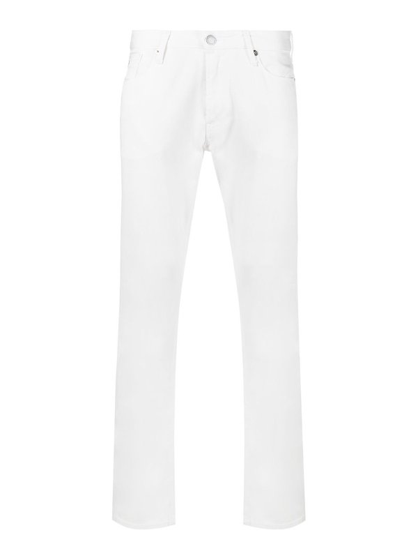 EMPORIO ARMANI: Jeans Rectos - Vaqueros Rectos - Blanco